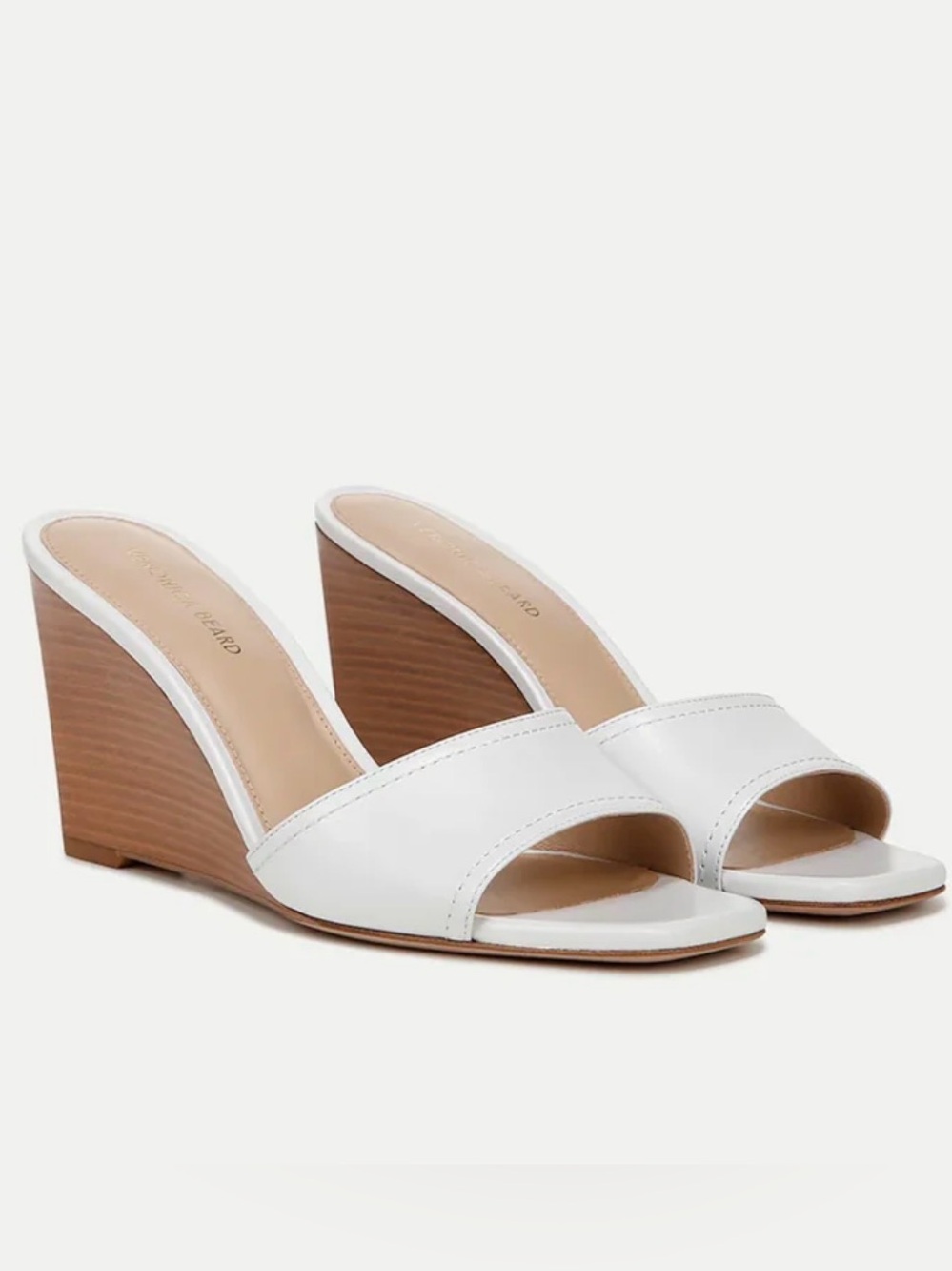 NEW Veronica Beard Ellen Wedge Sandal in Coconut